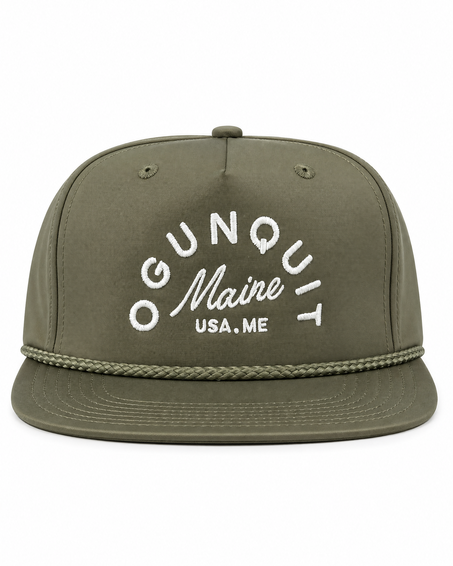 Nylon Green Hat - Ogunquit