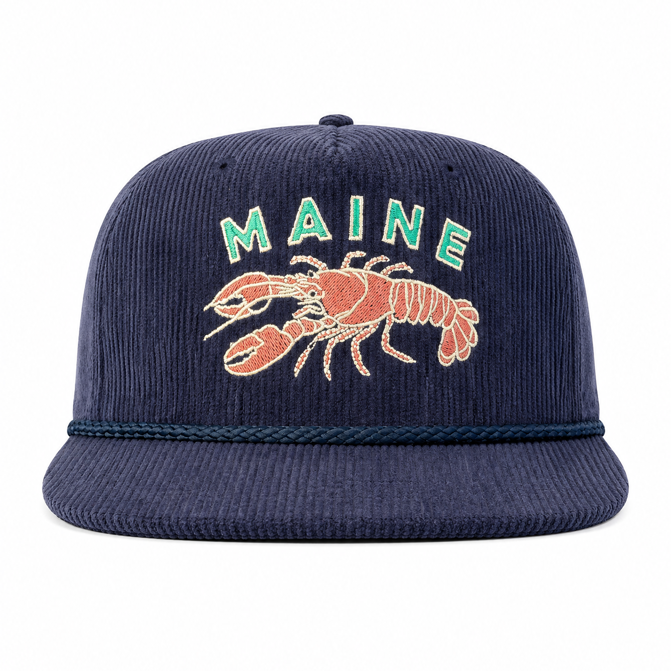 Navy Cord Hat - Maine Lobster