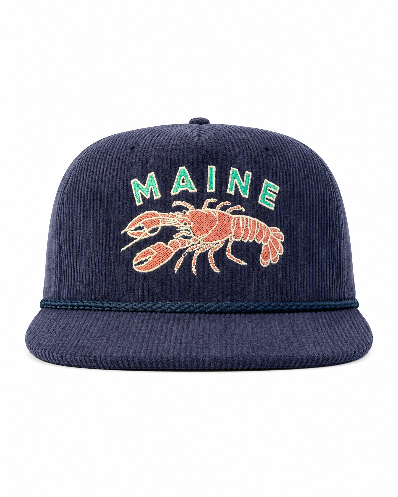 Navy Cord Hat - Maine Lobster