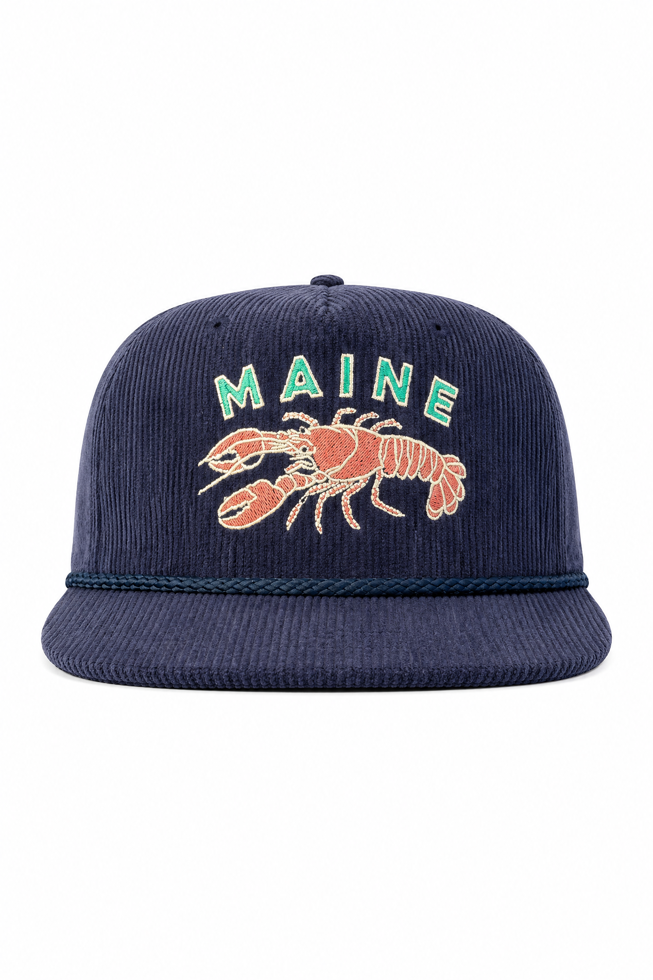 Navy Cord Hat - Maine Lobster