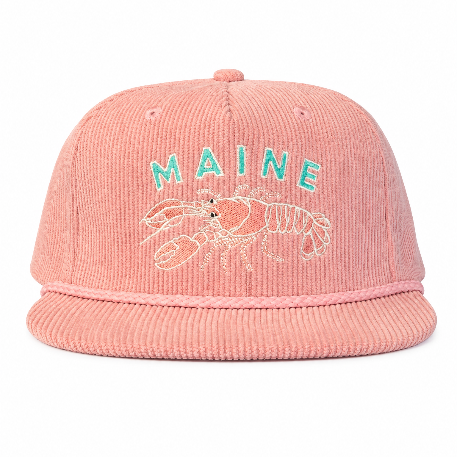 Pink Cord Hat - Maine Lobster