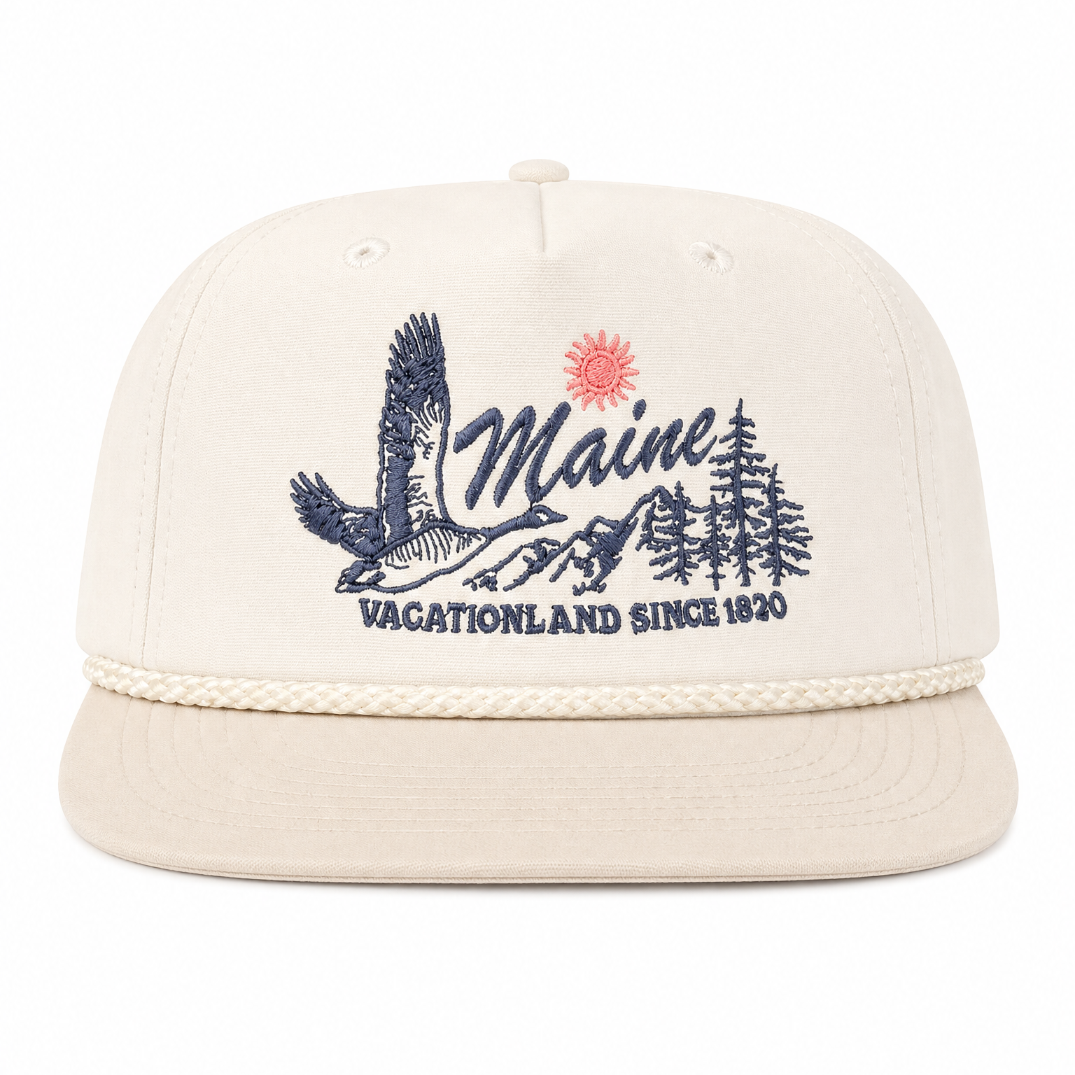 Ivory Nylon Hat - Maine Goose