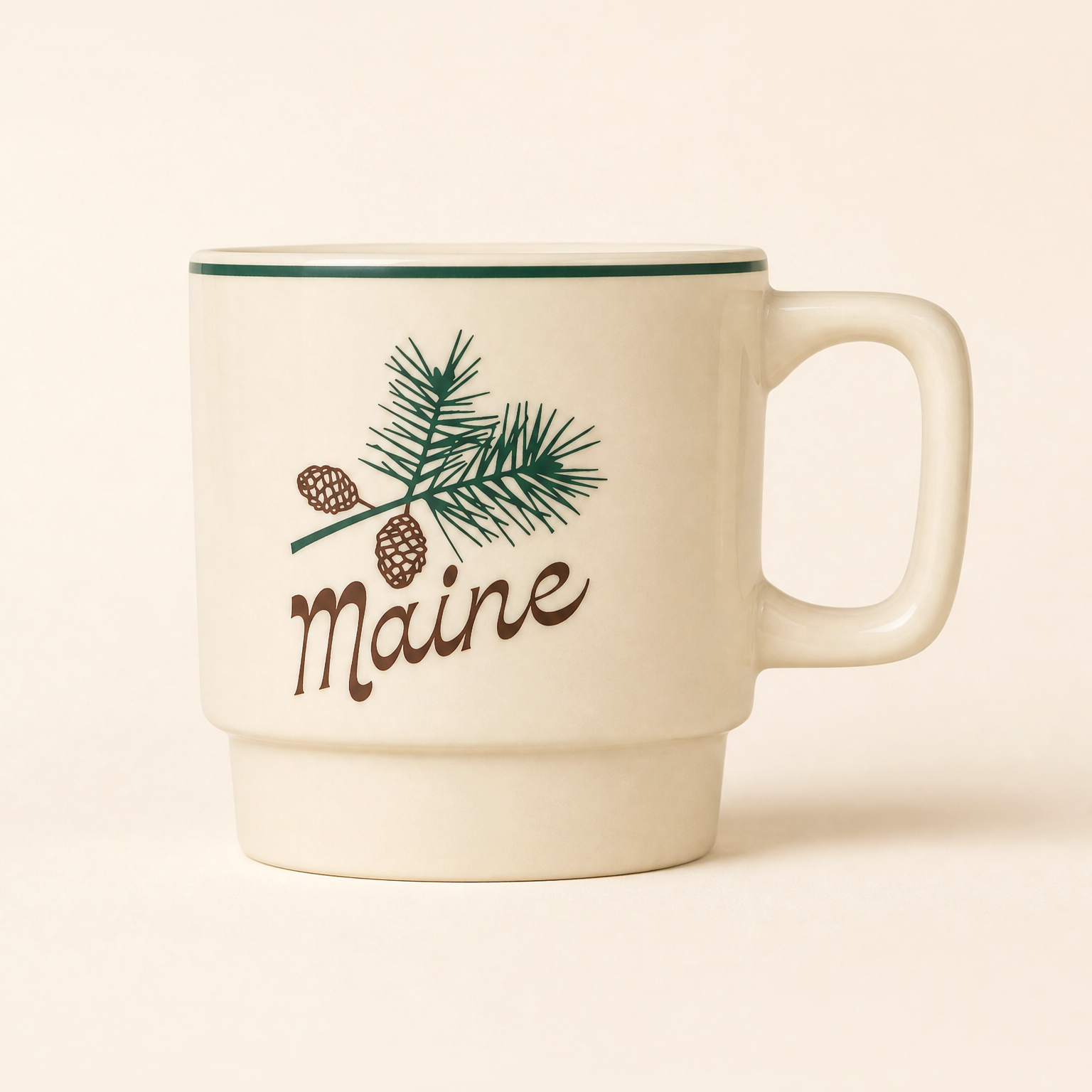 Pine Cone - Vintage Mug
