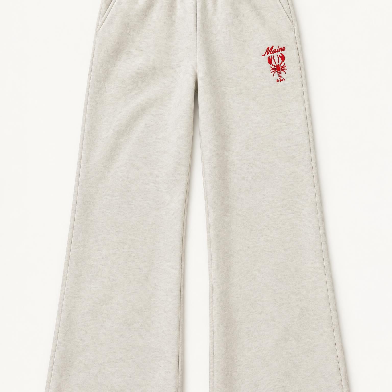 Wide Leg Lounge Pants - Maine Lobster