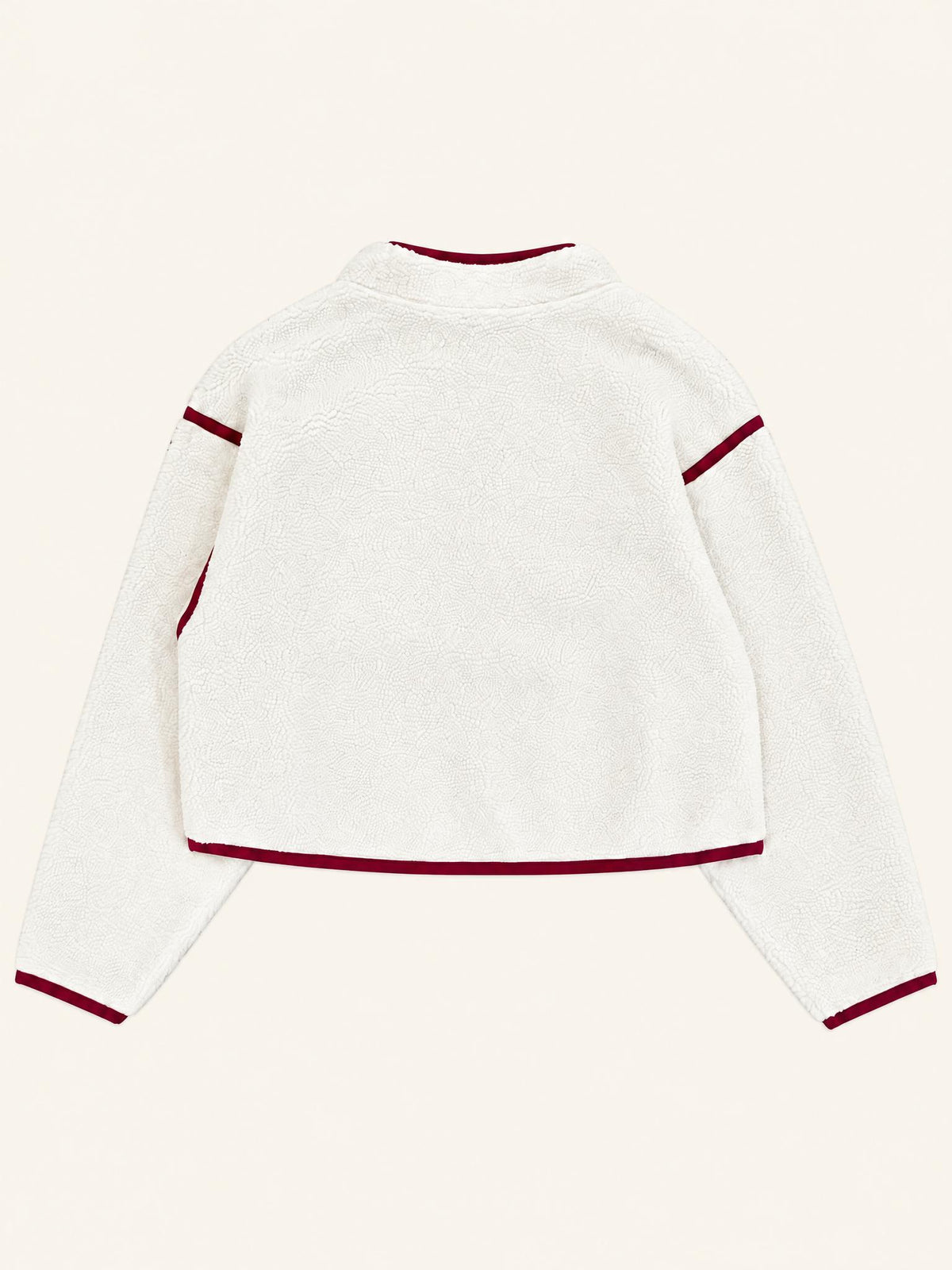 Contrast Sherpa Half Zip - Maine Lobster
